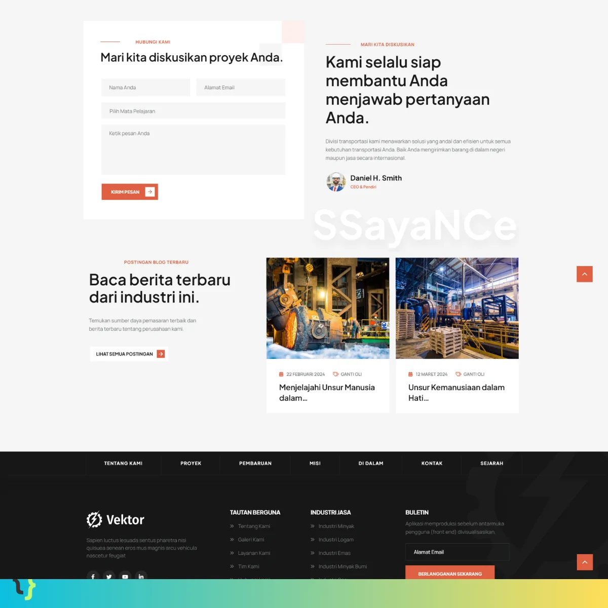 Template WordPress Company Profile Industri Murah - KOKOH
