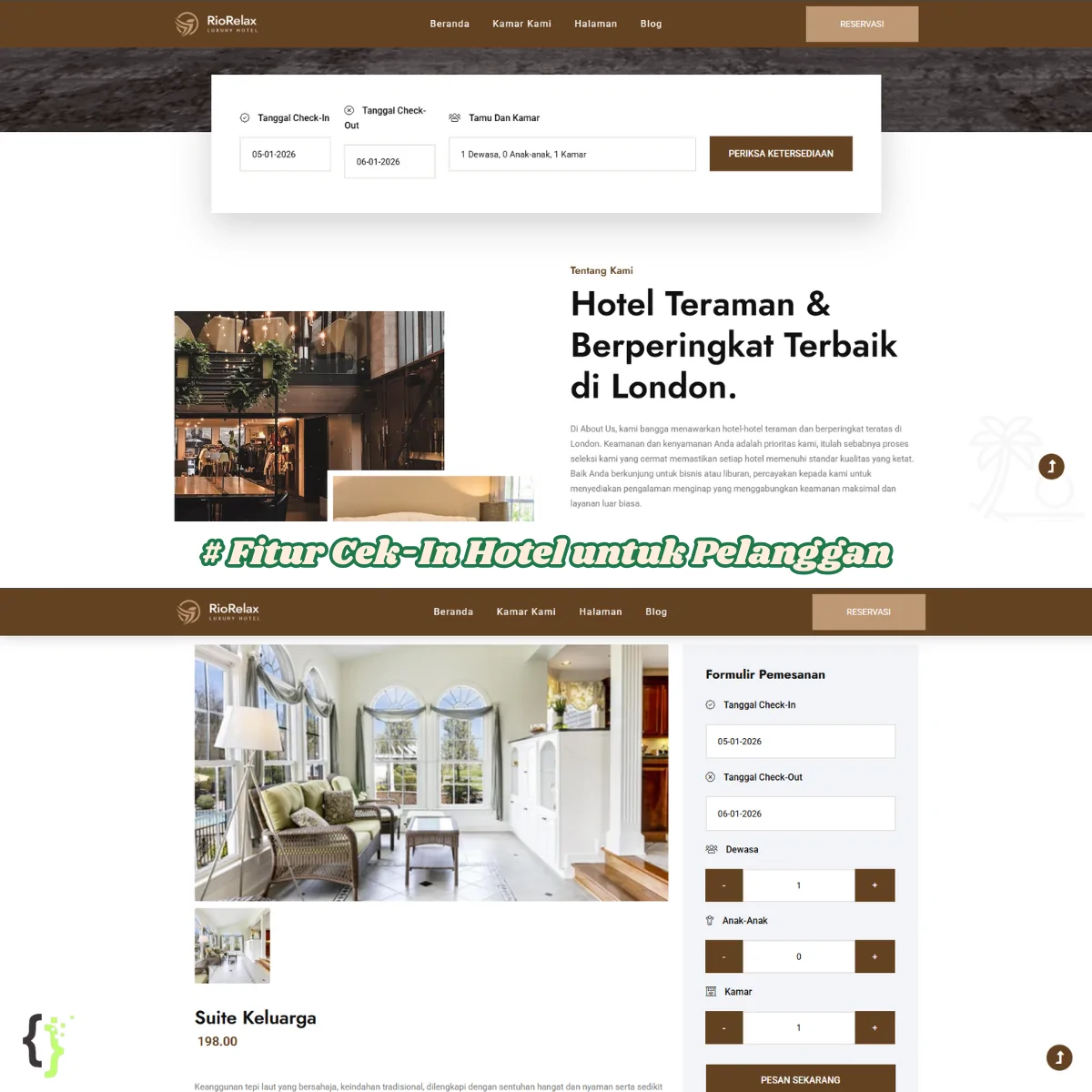 Jasa Pembuatan Website Hotel & Resor Mewah – Sistem Reservasi Eksklusif Hotelina